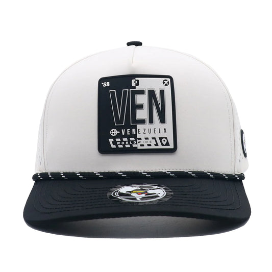 VEN White & Black Cap